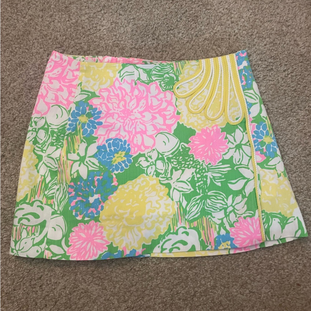 Lilly Pulitzer Jasmine Hibiscus Mini Skort